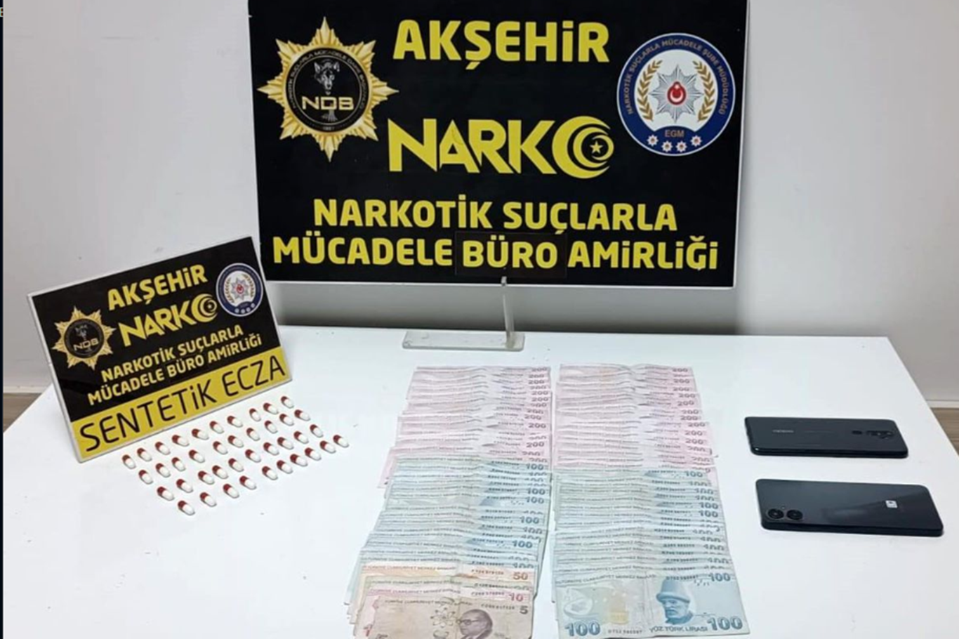  Akşehir’de narkotik denetiminde bir tutuklama