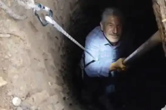 Batman'da su kuyusuna düşen vatandaş kurtarıldı