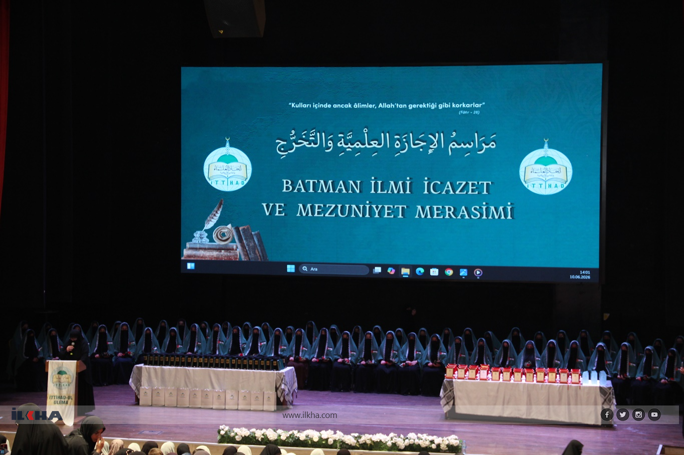 تخريج 62 طالبة في العلوم الإسلامية بمدينة بطمان التركية بعد نيلهن الإجازة الشرعية