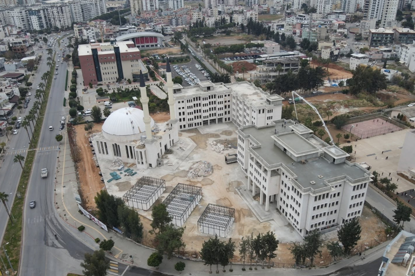 Mersin İl Müftülüğü yerleşke inşaatında çalışmalar sürüyor