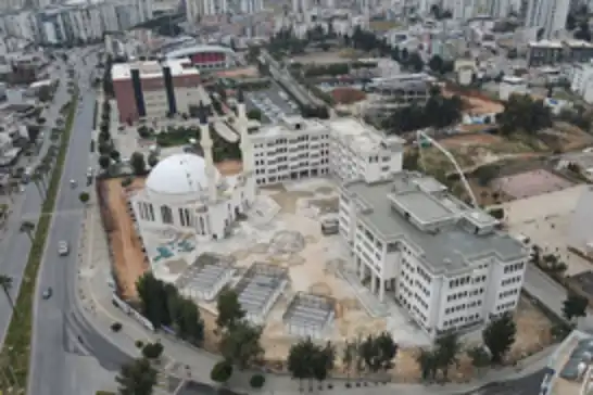 Mersin İl Müftülüğünün yerleşke inşaatında çalışmalar sürüyor