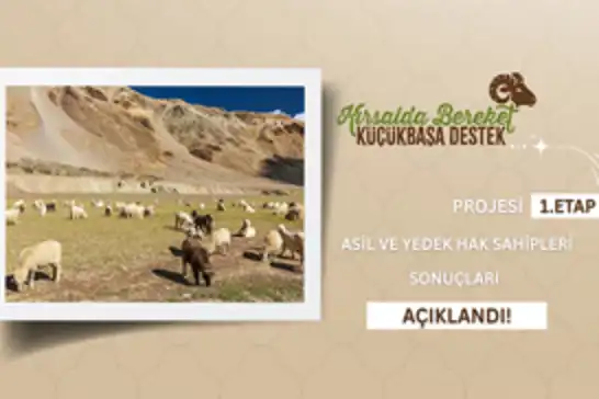 Kırsalda Bereket Küçükbaşa Destek Projesinin ilk etap sonuçları açıklandı
