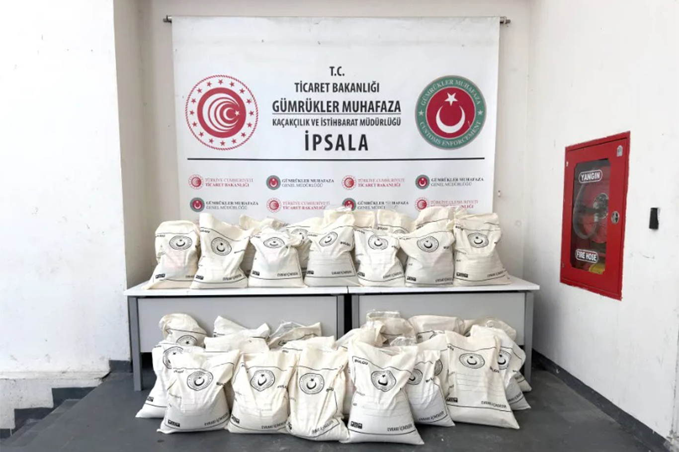 Li Derîyê Sînor a Îpsalayê 1,5 ton tiryak hat bidestxistin