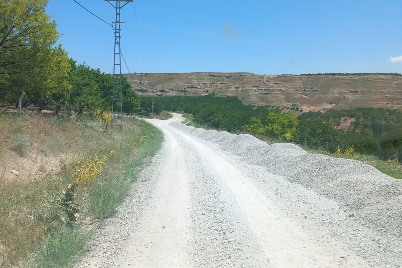 Akçadağ'da yol yapım, bakım ve onarım çalışmaları
