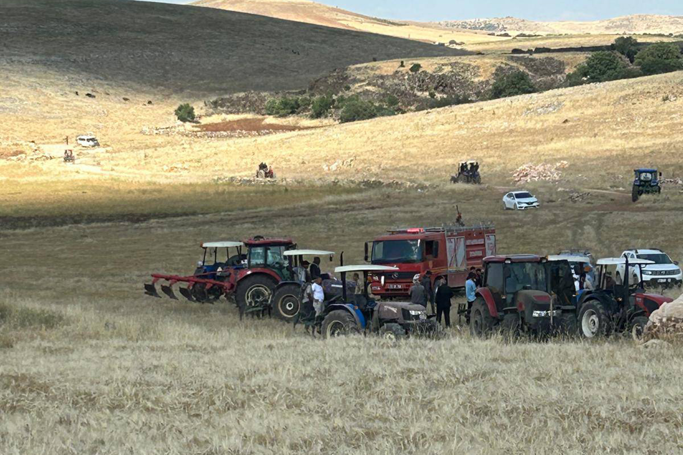 Diyarbakır’da 200 dönüm buğday ekili alan yandı