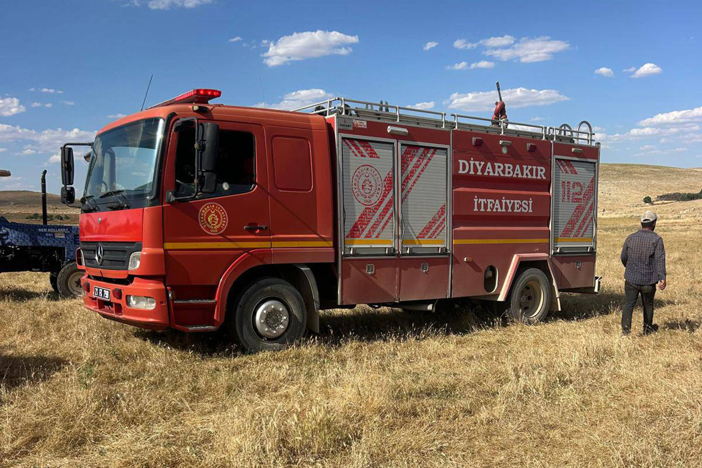 Diyarbakır’da 200 dönüm buğday ekili alan yandı