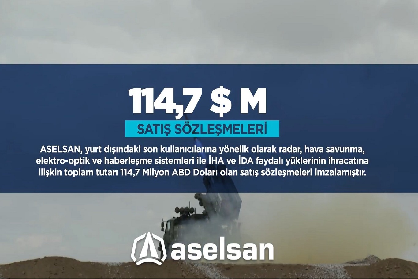 Turkish defense giant Aselsan signs $114.7 worth of export contracts