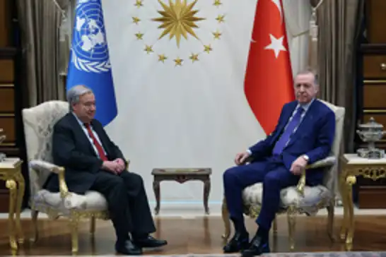 Cumhurbaşkanı Erdoğan BM Genel Sekreteri Guterres ile görüştü