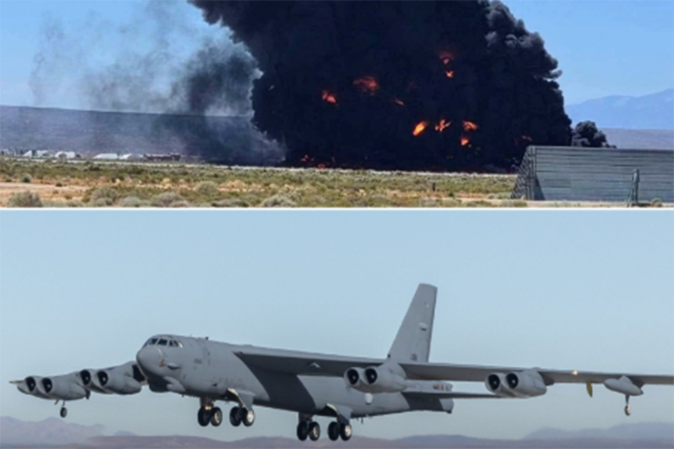 ABD'ye ait B-52 bombardıman uçağı düştü