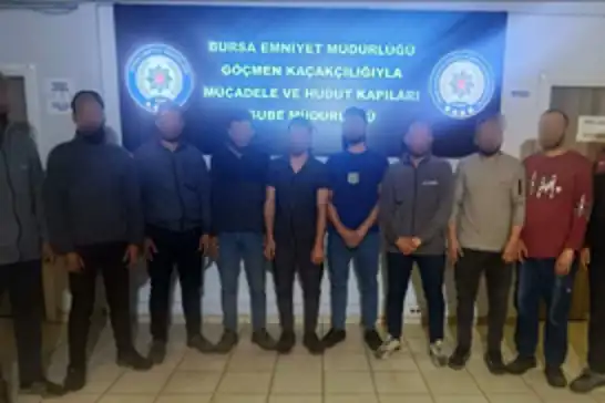Bursa’da düzensiz göçmen operasyonu: 19 şüpheli ve 2 organizatör yakalandı