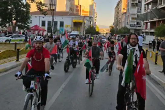Elazığlılar Gazze için pedal çevirdi