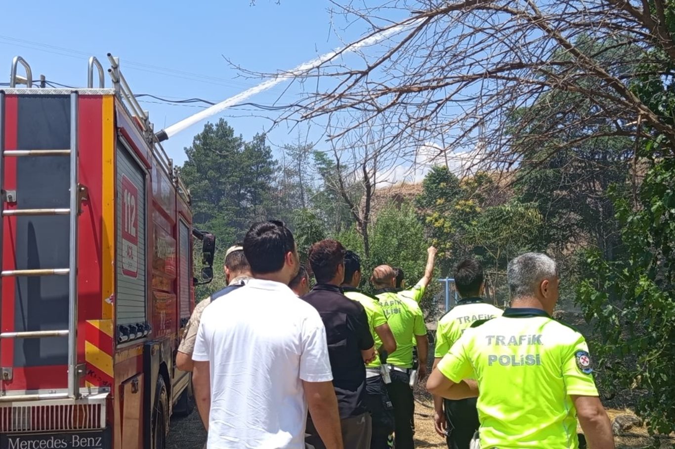 Siirt'te otluk alanda çıkan yangın söndürüldü