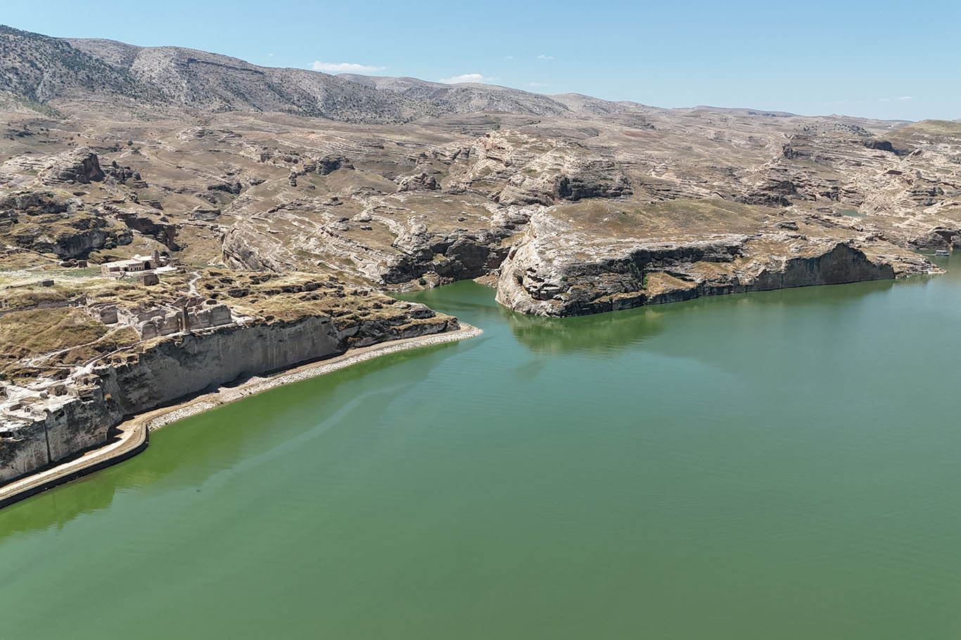 Hasankeyf'te su seviyesi yeniden yükseldi