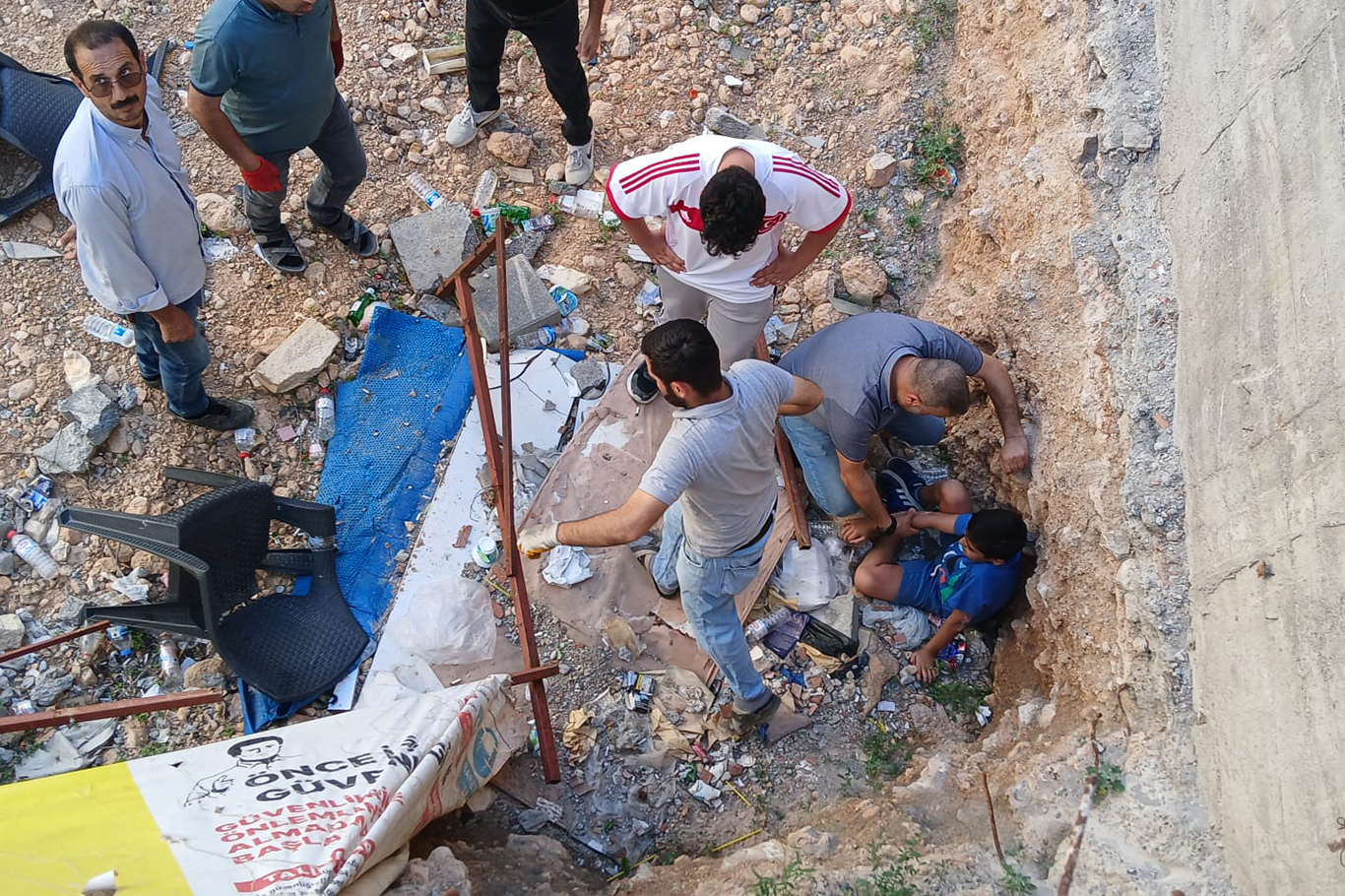 Battalgazi zabıtasından inşaat firmasına cezai işlem
