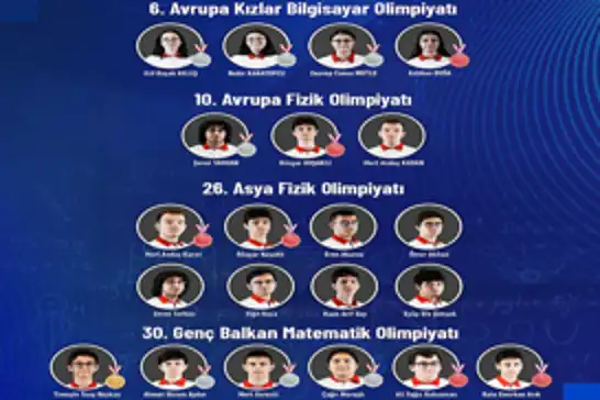 Öğrenciler uluslararası bilim olimpiyatlarından 21 ödülle döndü