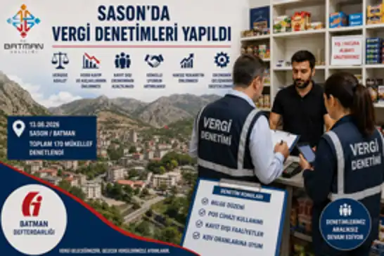 Batman'da 170 mükellefe vergi denetimi