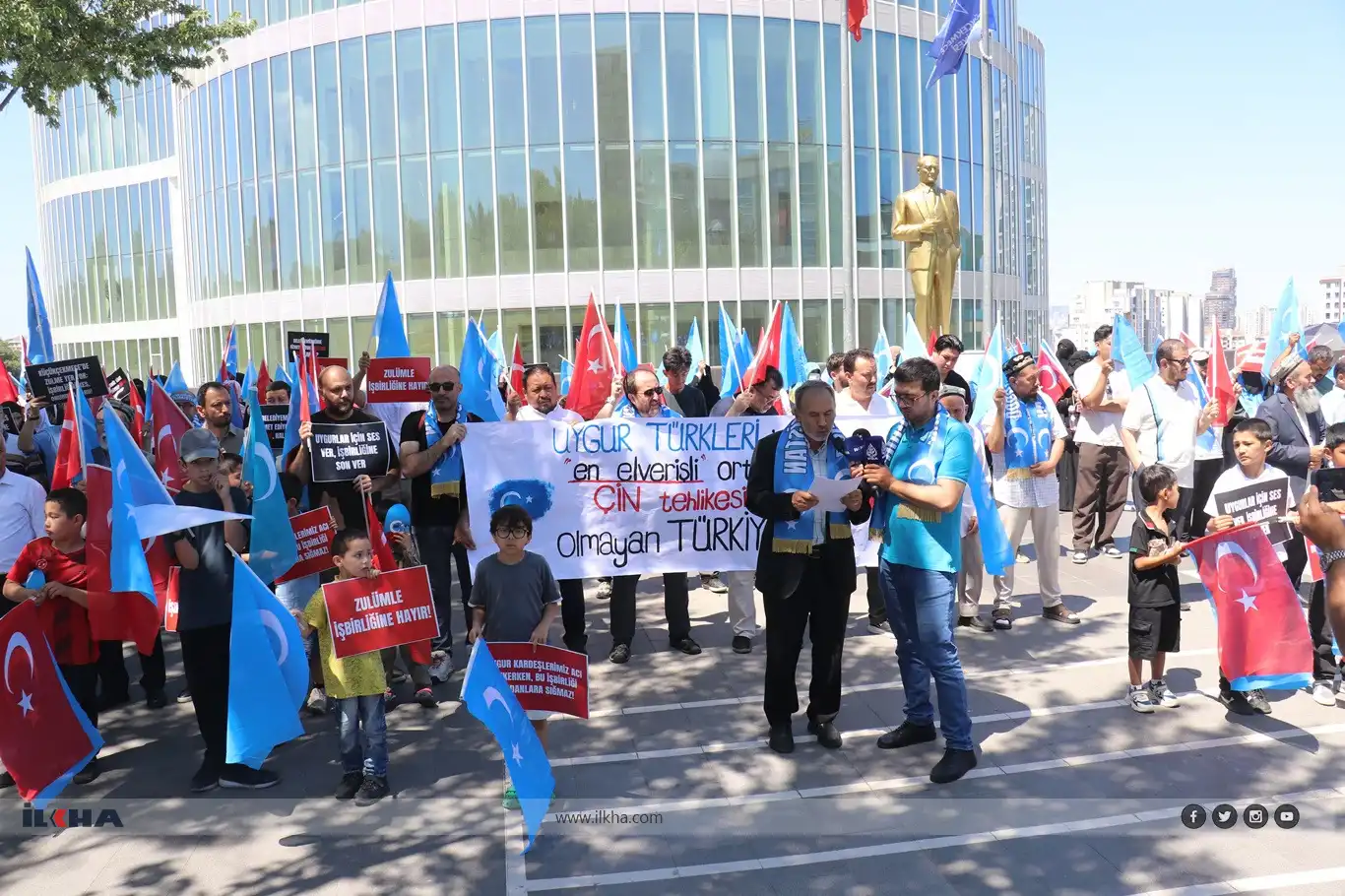 Uyghur groups: “We do not accept China in Küçükçekmece” – Strong protest in Istanbul