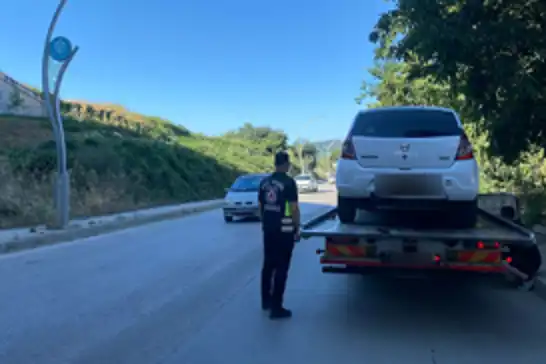 Korsan taşımacılık yapan sürücüye 100 bin lira ceza kesildi