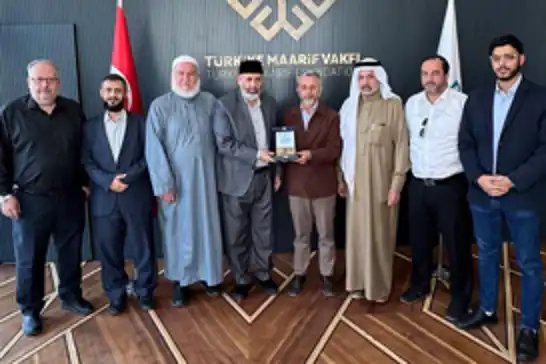 Filistin Alimler Birliği heyeti Türkiye Maarif Vakfı'nı ziyaret etti
