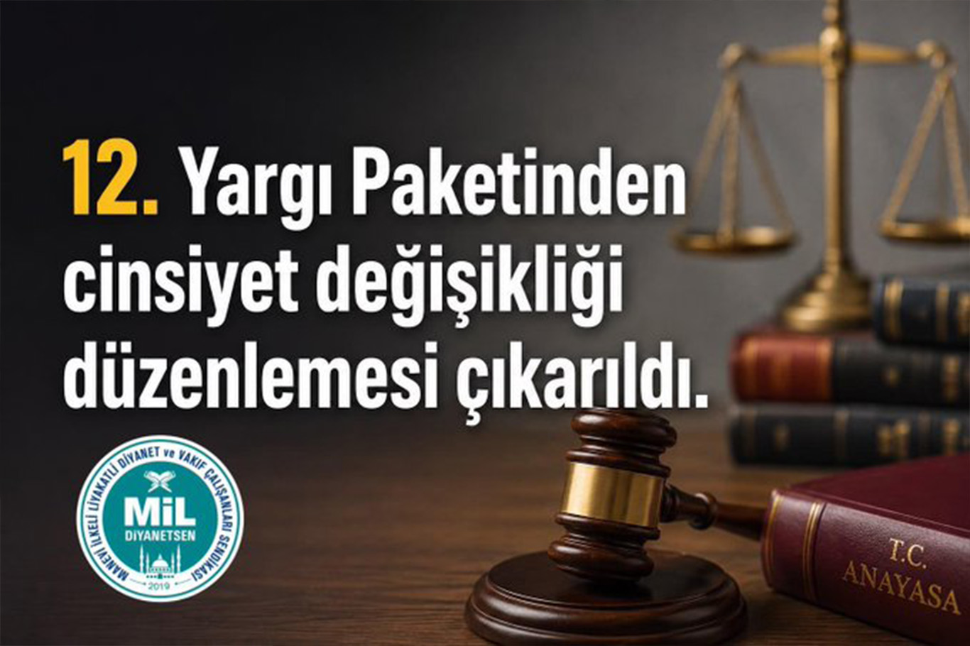 Mil-Diyanet Sen'den 12'inci Yargı Paketi'ndeki düzenlemeye ilişkin açıklama