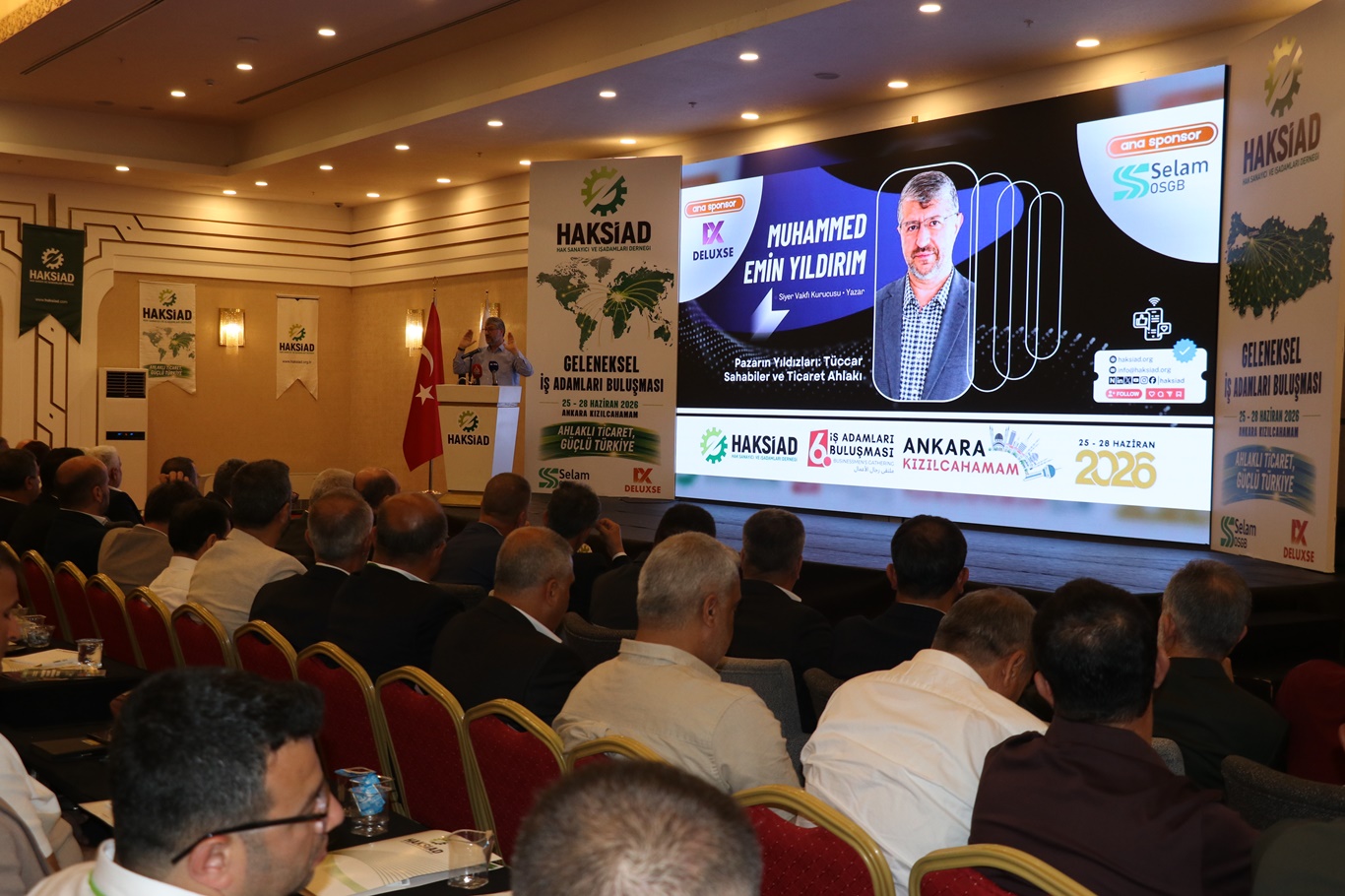 Siyer Vakfı Kurucusu Yıldırım, HAKSİAD programında 'Tüccar Sahabeler' konusunu konuştu