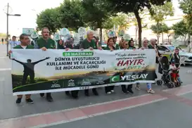 Batman'da bağımlılığa karşı farkındalık yürüyüşü düzenlendi