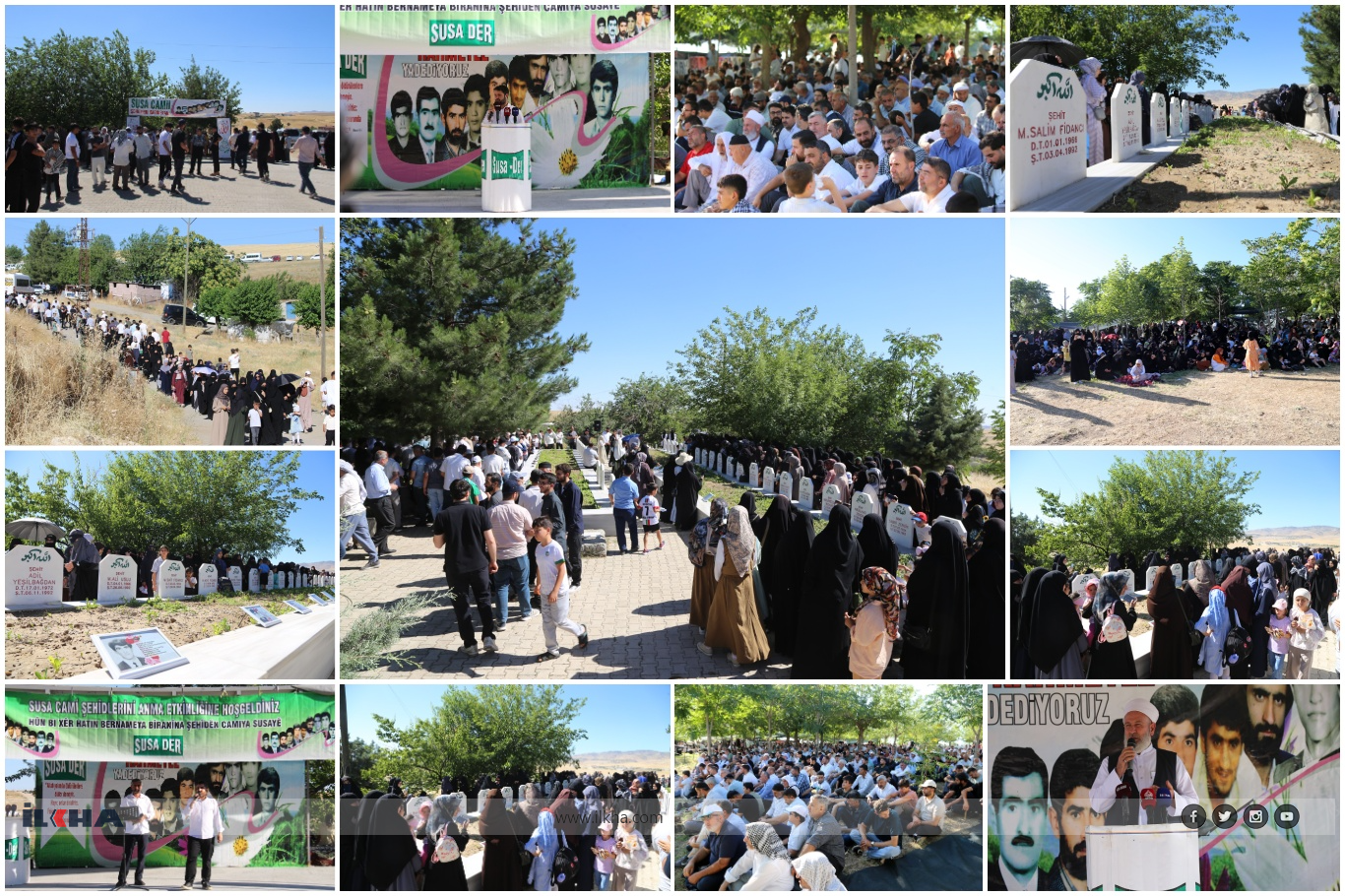شەهیدەکانی مزگەوتی سووسا لە ٣٤مین ساڵوەگەڕی شەهادەتەکەیان یاد کران