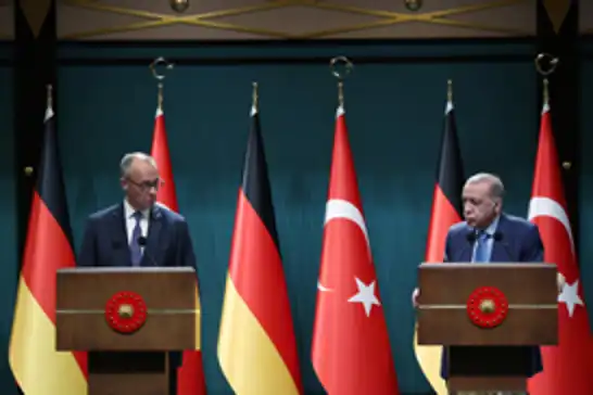 Cumhurbaşkanı Erdoğan, Almanya Şansölyesi Merz ile görüştü