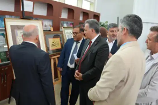 İnönü Üniversitesinde Nakş-ı Zer İslam Sanatları Sergisi açıldı