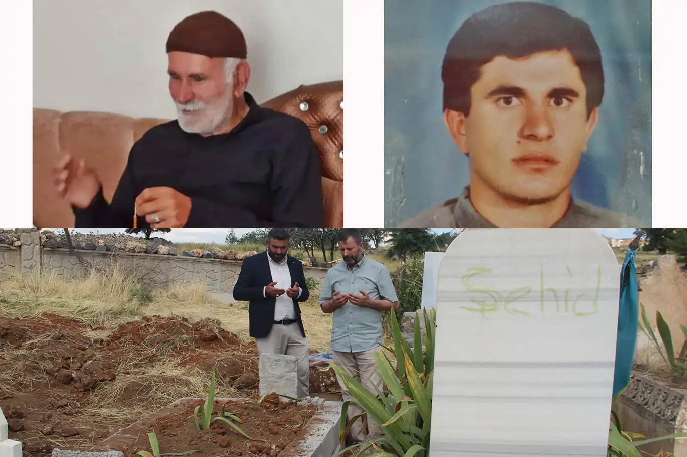 Seyyid Mustafa Bozkurt, şehid oğlunun yanına defnedildi
