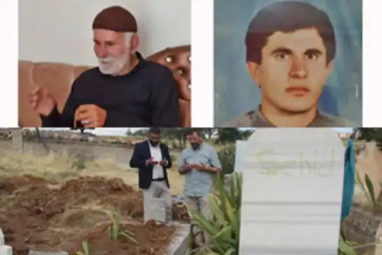 سەید مستەفا بۆزکورت لە تەنیشت کوڕە شەهیدەکەی بەخاک سپێردرا