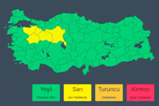 İçişleri Bakanlığından kuvvetli yağış uyarısı