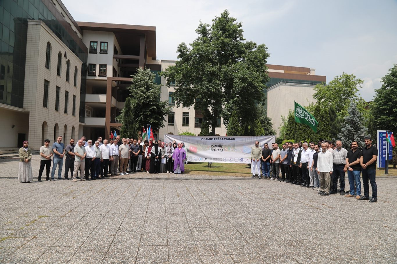 Bursa'da üniversite öğrencilerinden Filistin için vicdan nöbeti