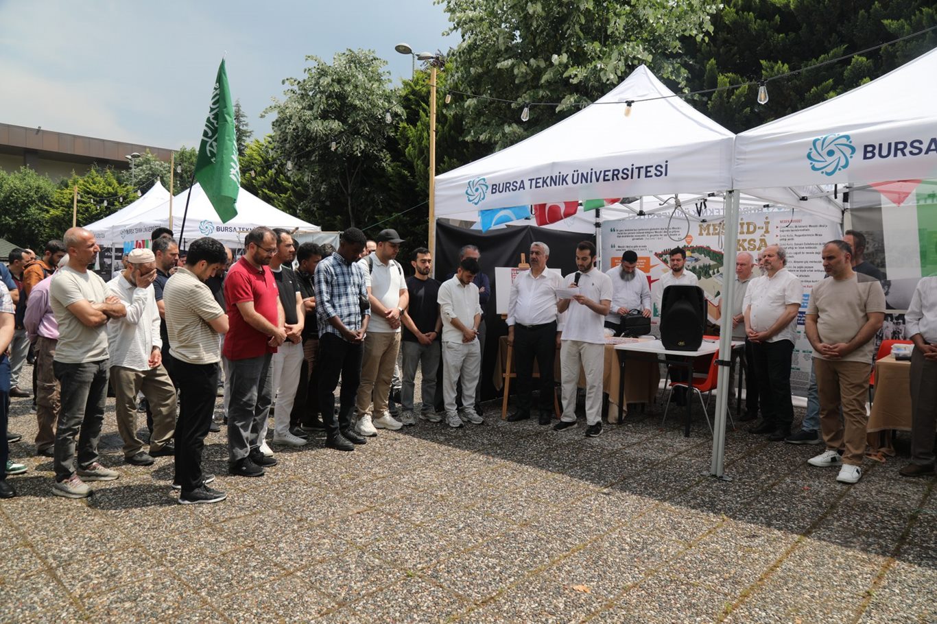 Bursa'da üniversite öğrencilerinden Filistin için vicdan nöbeti