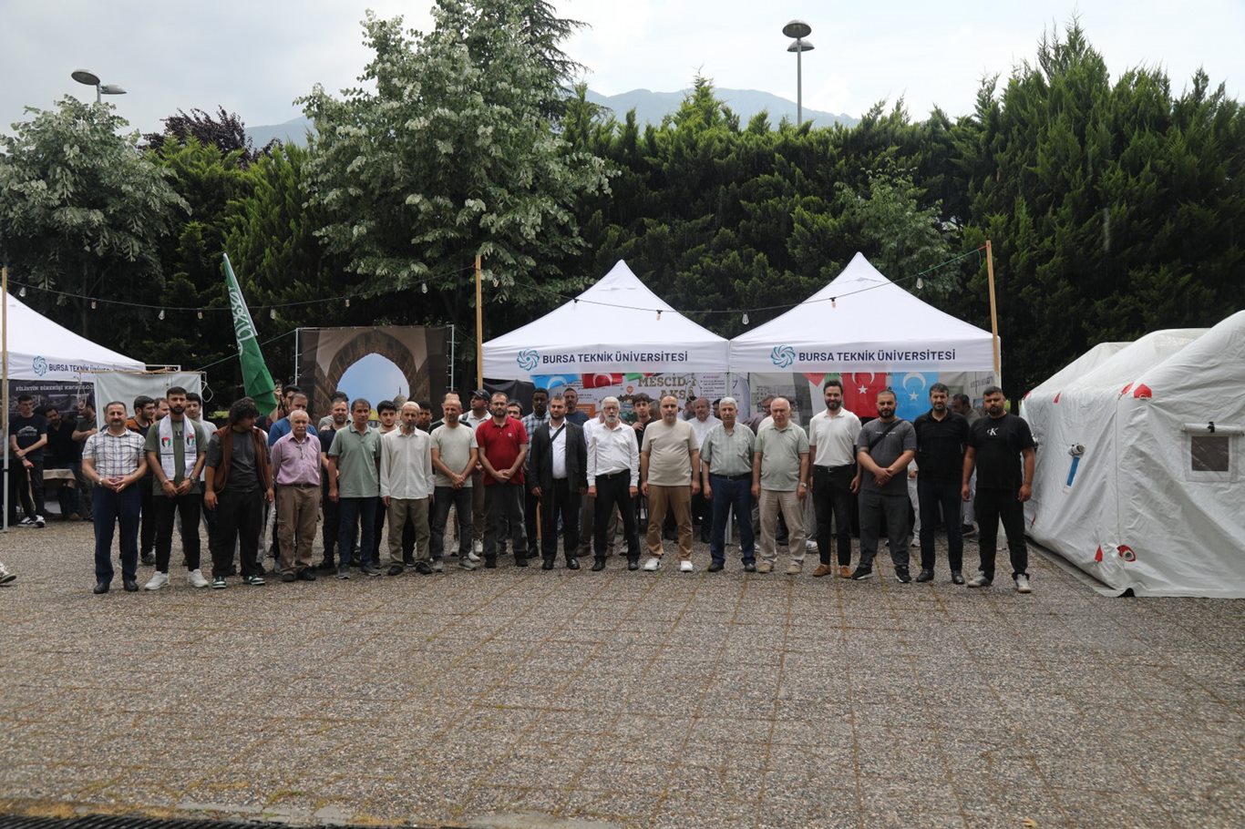 Bursa'da üniversite öğrencilerinden Filistin için vicdan nöbeti