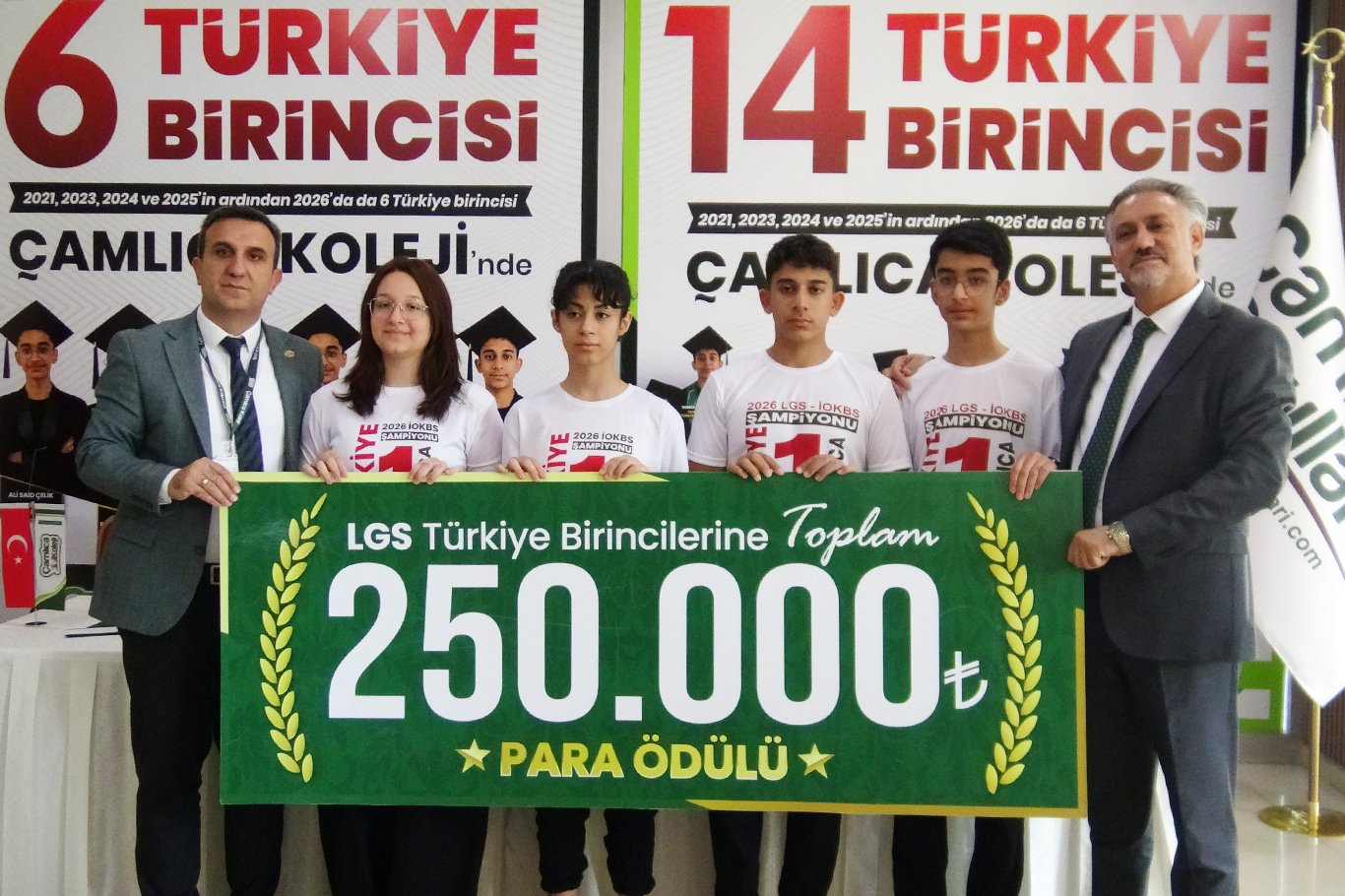 Çamlıca Koleji'inden 2026'da 6 Türkiye birinciliği