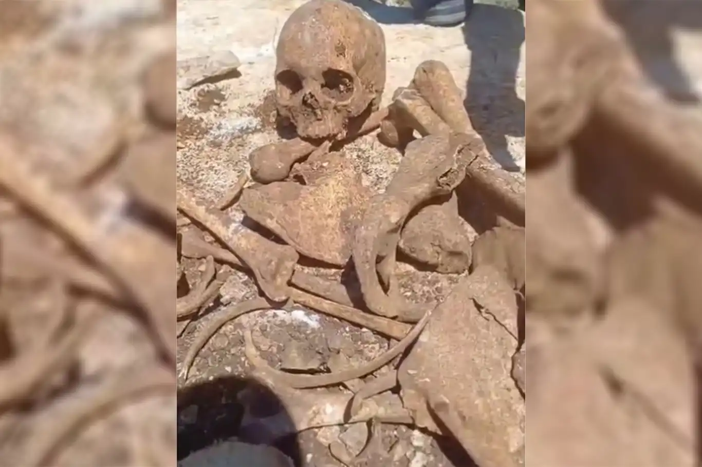 Malatya'da TOKİ inşaatı kazısında insan kemikleri bulundu