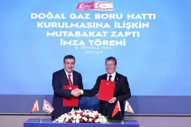 Türkiye ile KKTC arasında doğal gaz tedariki için mutabakat zaptı imzalandı