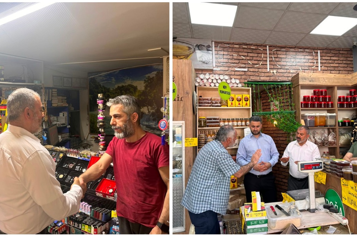 HÜDA PAR Malatya İl Başkanlığından Battalgazi'de esnaf ziyareti