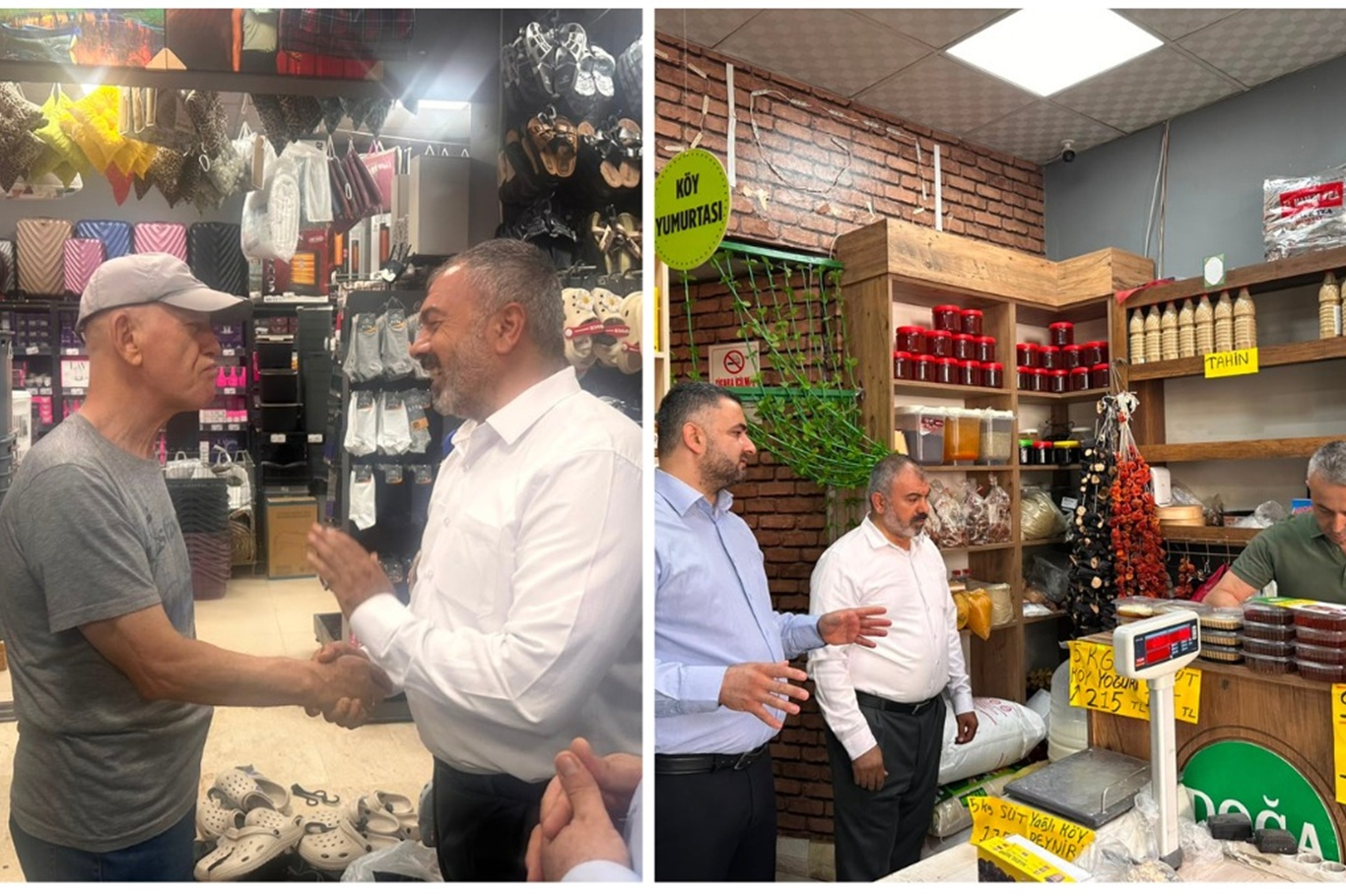 HÜDA PAR Malatya İl Başkanlığından Battalgazi'de esnaf ziyareti