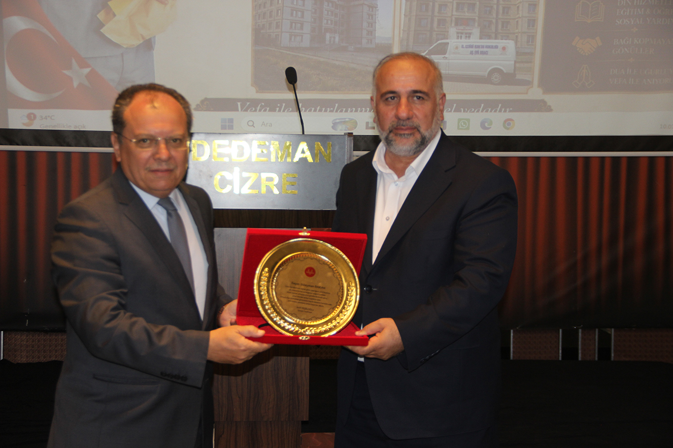 CİZRE MÜFTÜSÜNE VEDA ETTİ