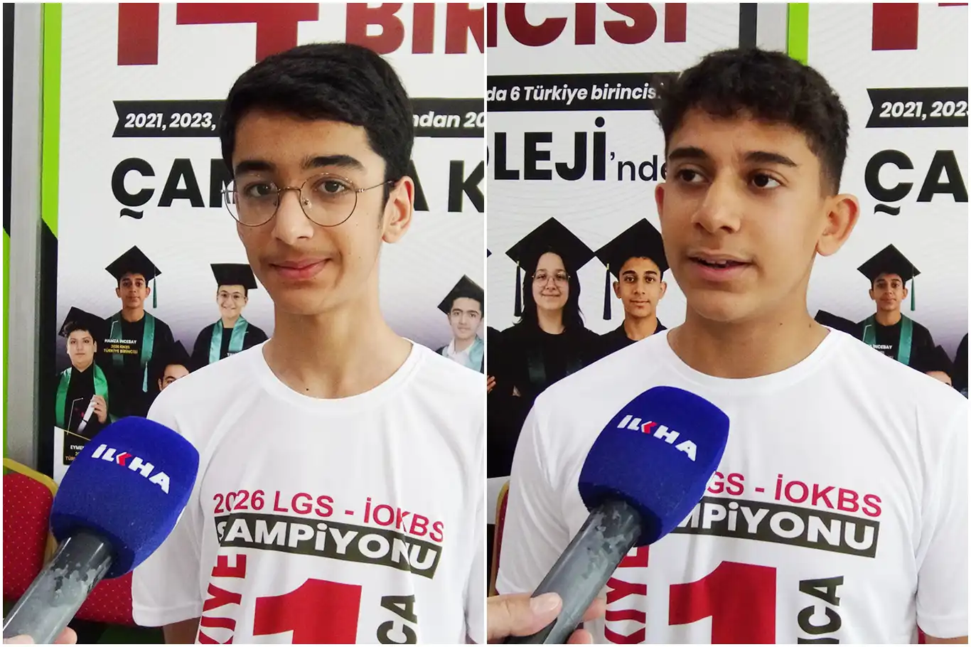 Türkiye birincileri başarılarının sırrını İLKHA'ya anlattı