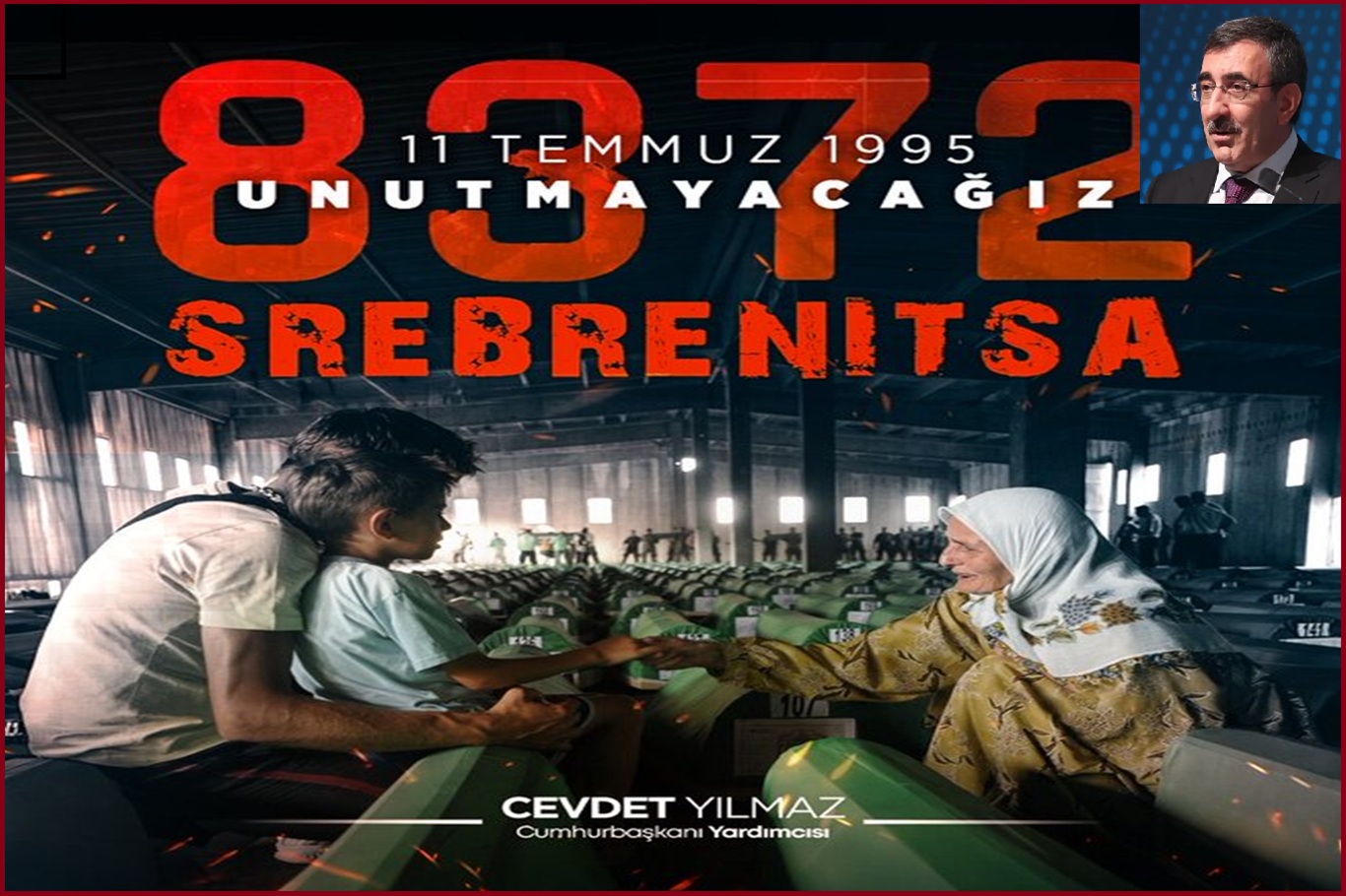 Yılmaz Srebrenitsa katliamı'nı andı
