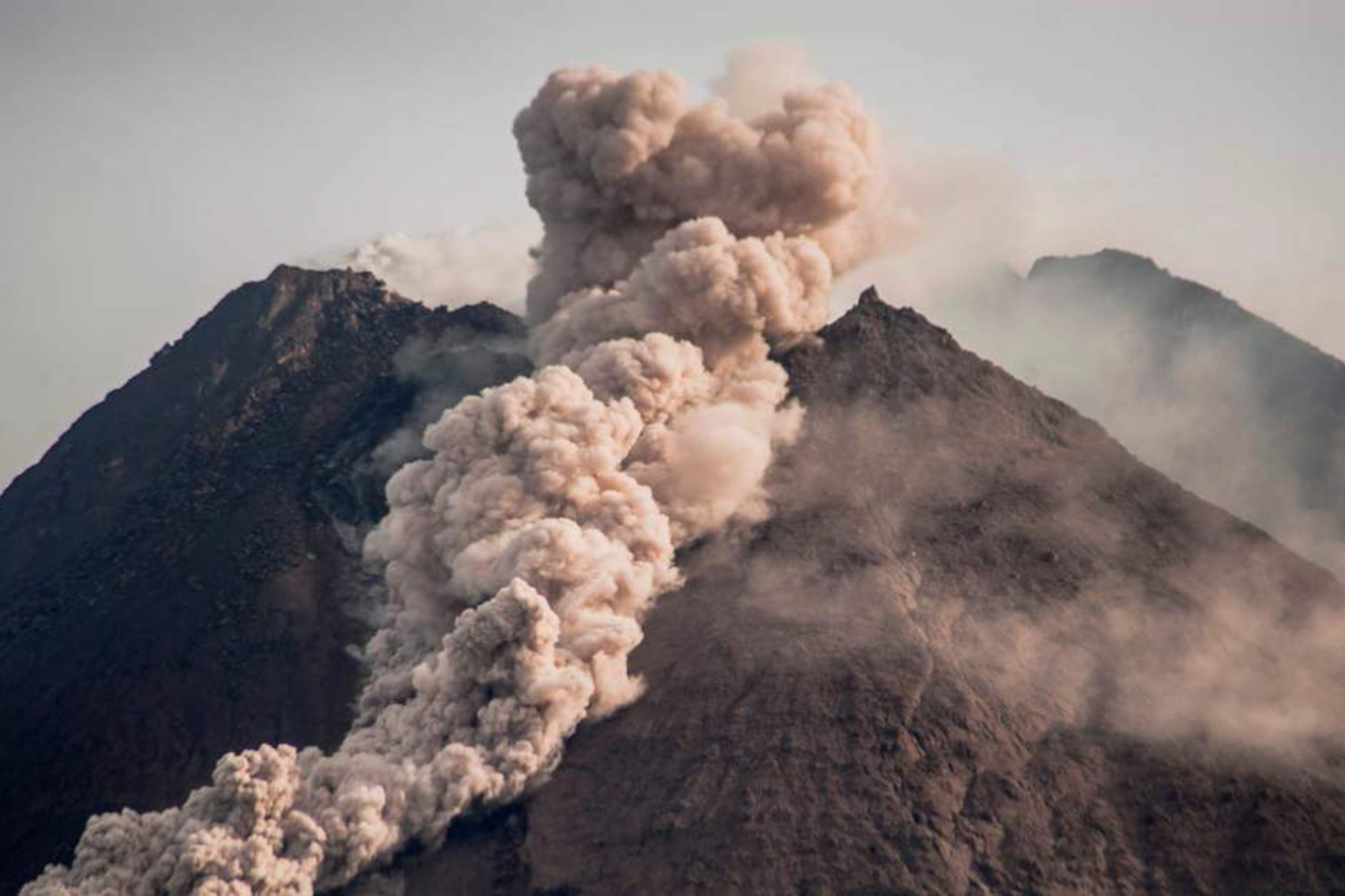 Indonesia's Mount Merapi volcano erupts, spewing hot clouds, lava