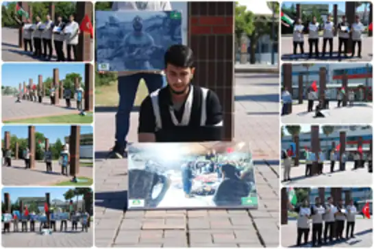 HÜDA PAR İzmir Gençlik Kolları'ndan Gazze için farkındalık etkinliği