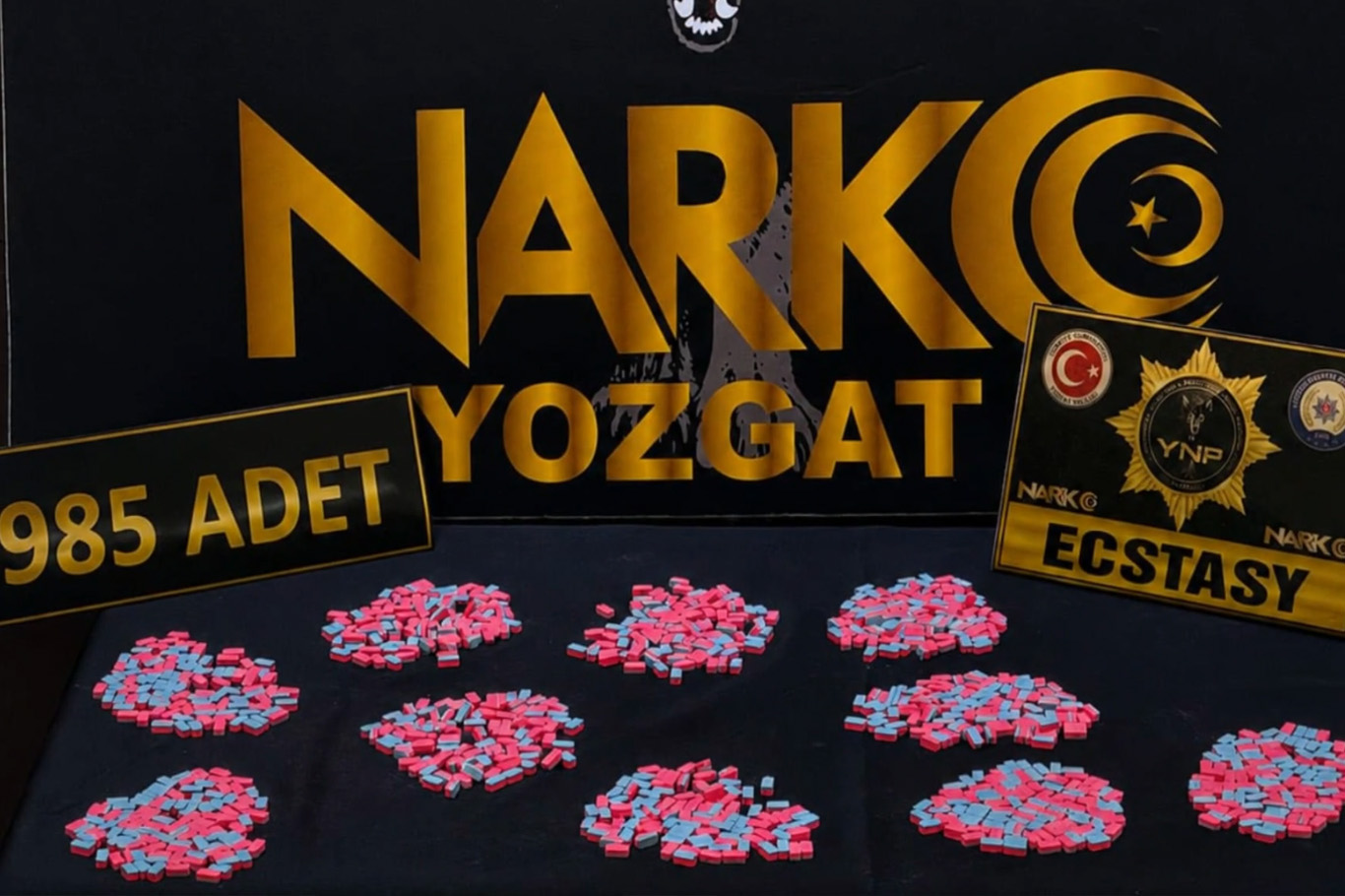 Yozgat'ta 985 sentetik ecza hap ele geçirildi