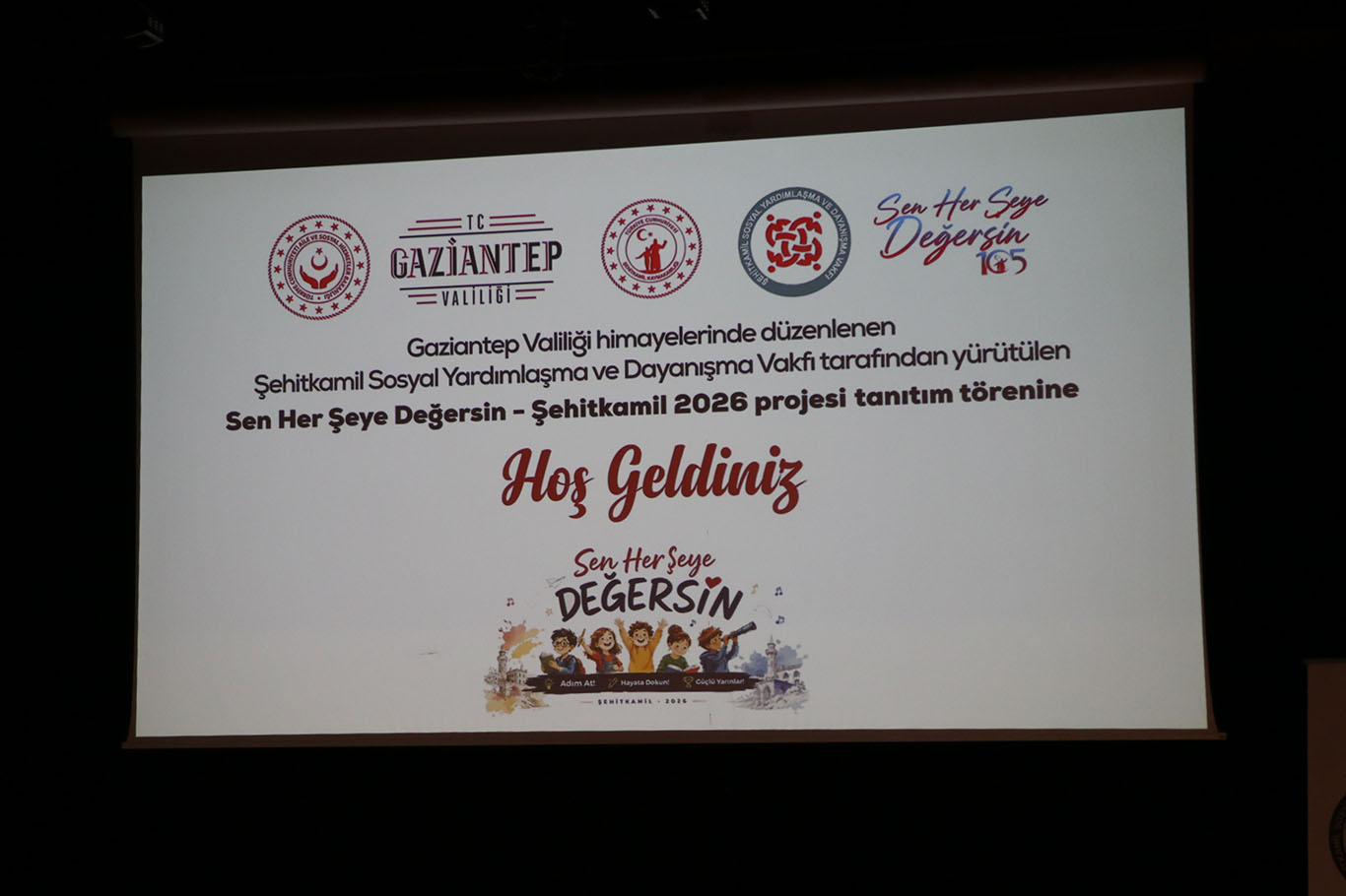 Gaziantep'te "Sen Her Şeye Değersin" projesi tanıtıldı