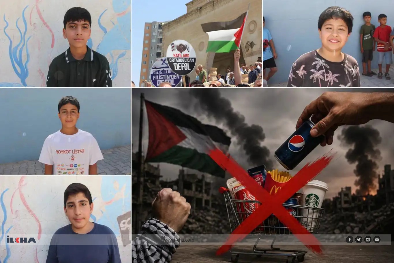 أطفال ماردين يدعون إلى دعم غزة ومقاطعة المنتجات الداعمة للاحتلال