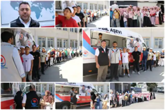 Gaziantep Yetimler Vakfı'ndan Kur'an kursu öğrencilerine dondurma ikramı