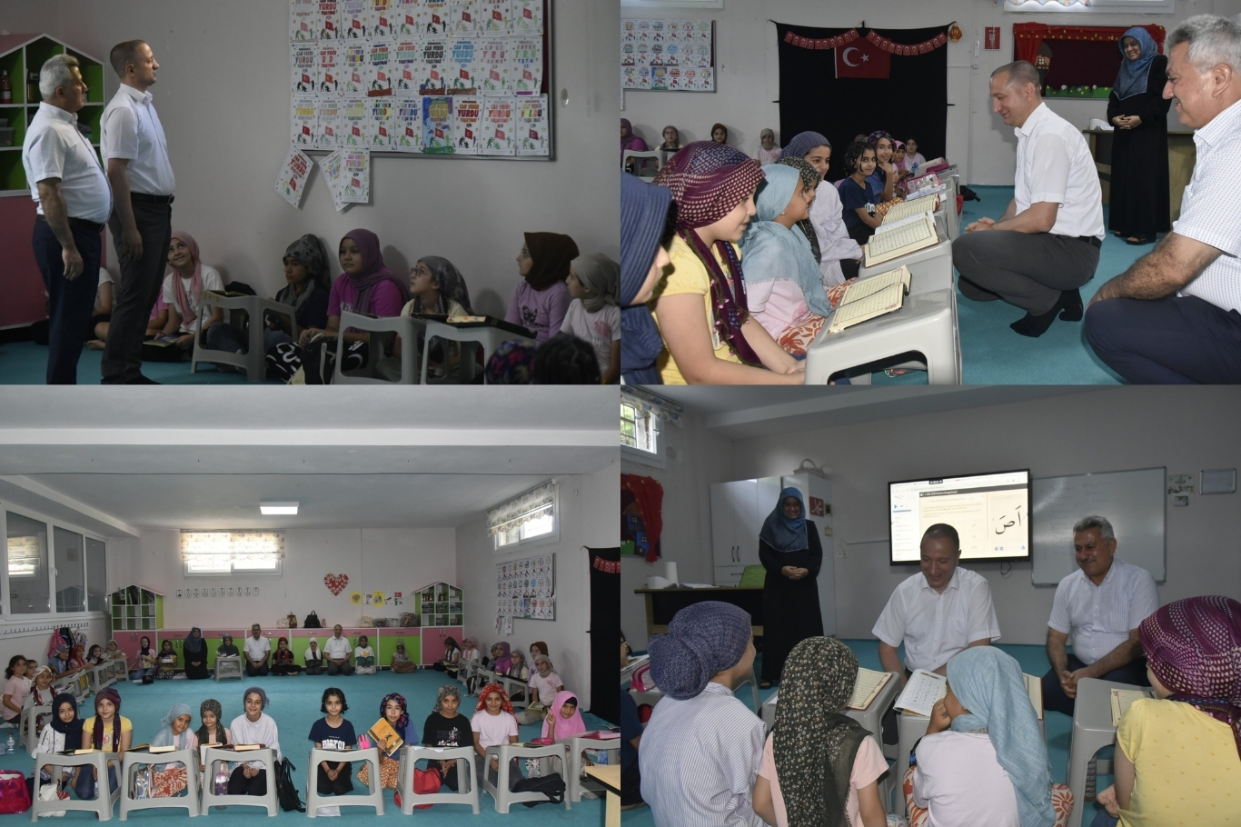 Tarsus Kaymakamı Akyüz yaz Kur'an kurslarını ziyaret etti
